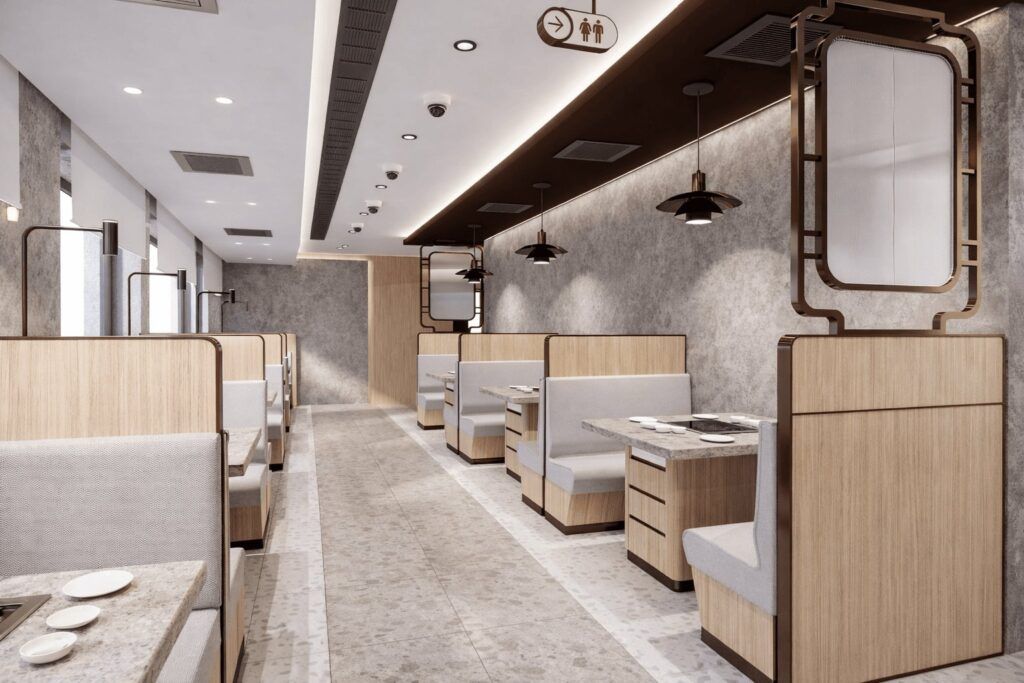 Haidilao Hot Pot, Gran Vía, Madrid – W1 Design