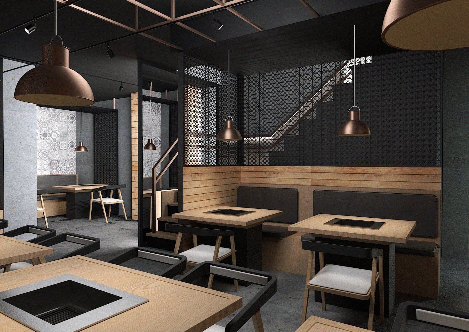 Japanese BBQ, Chinatown, London – W1 Design